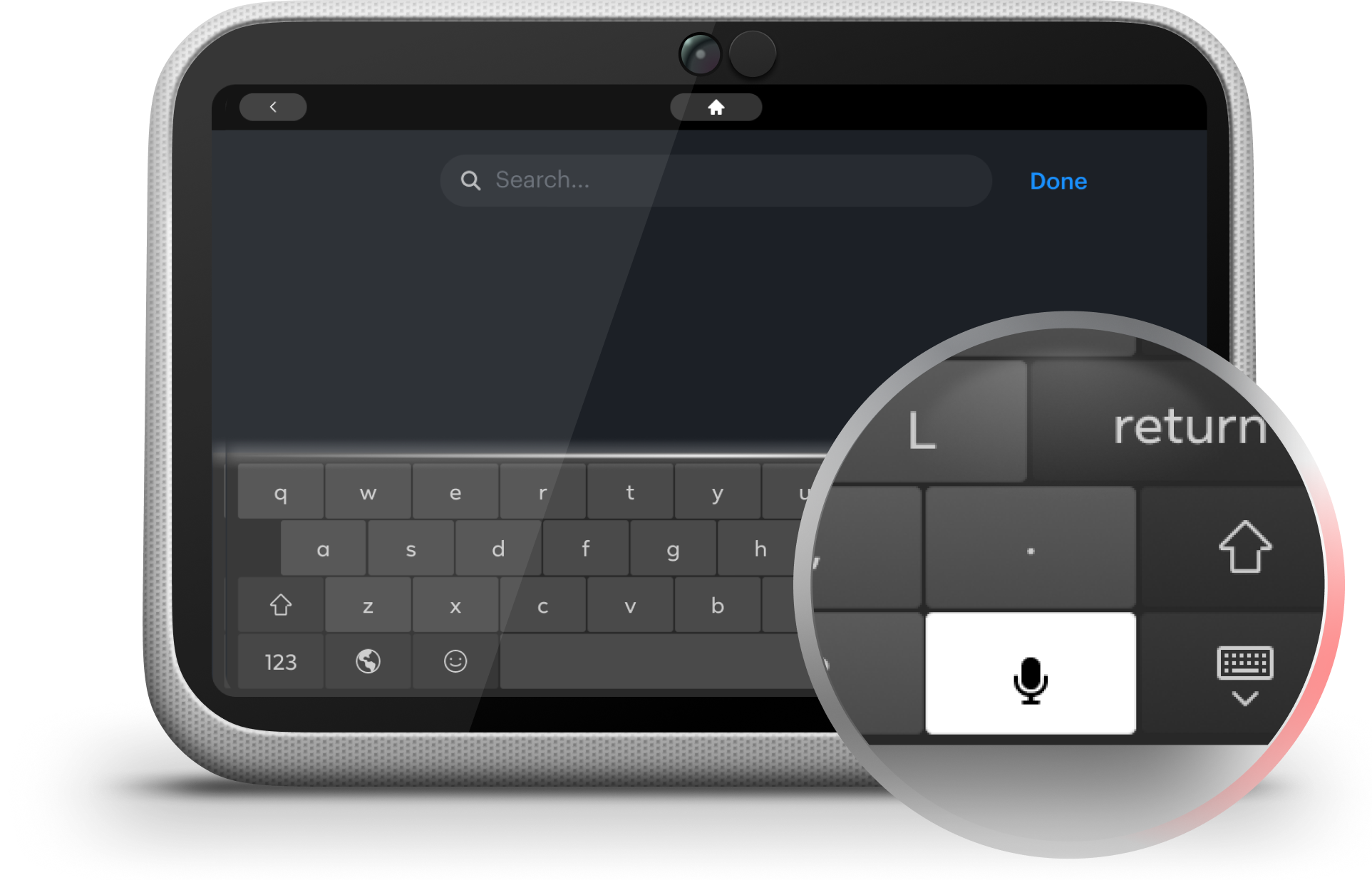 Portal Dictation — device view 1